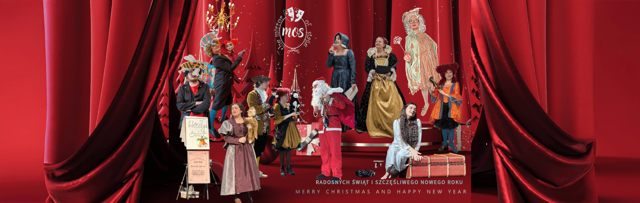 Radosnych Świąt Bożego Narodzenia i Szczęśliwego Nowego 2026 Roku życzy Teatr MOS
