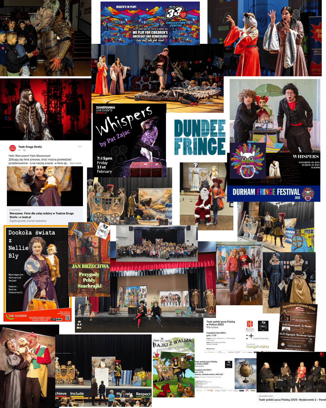 Roczny collage 2025 z teatrem MOS